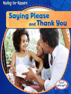 cover image of Saying Please and Thank You